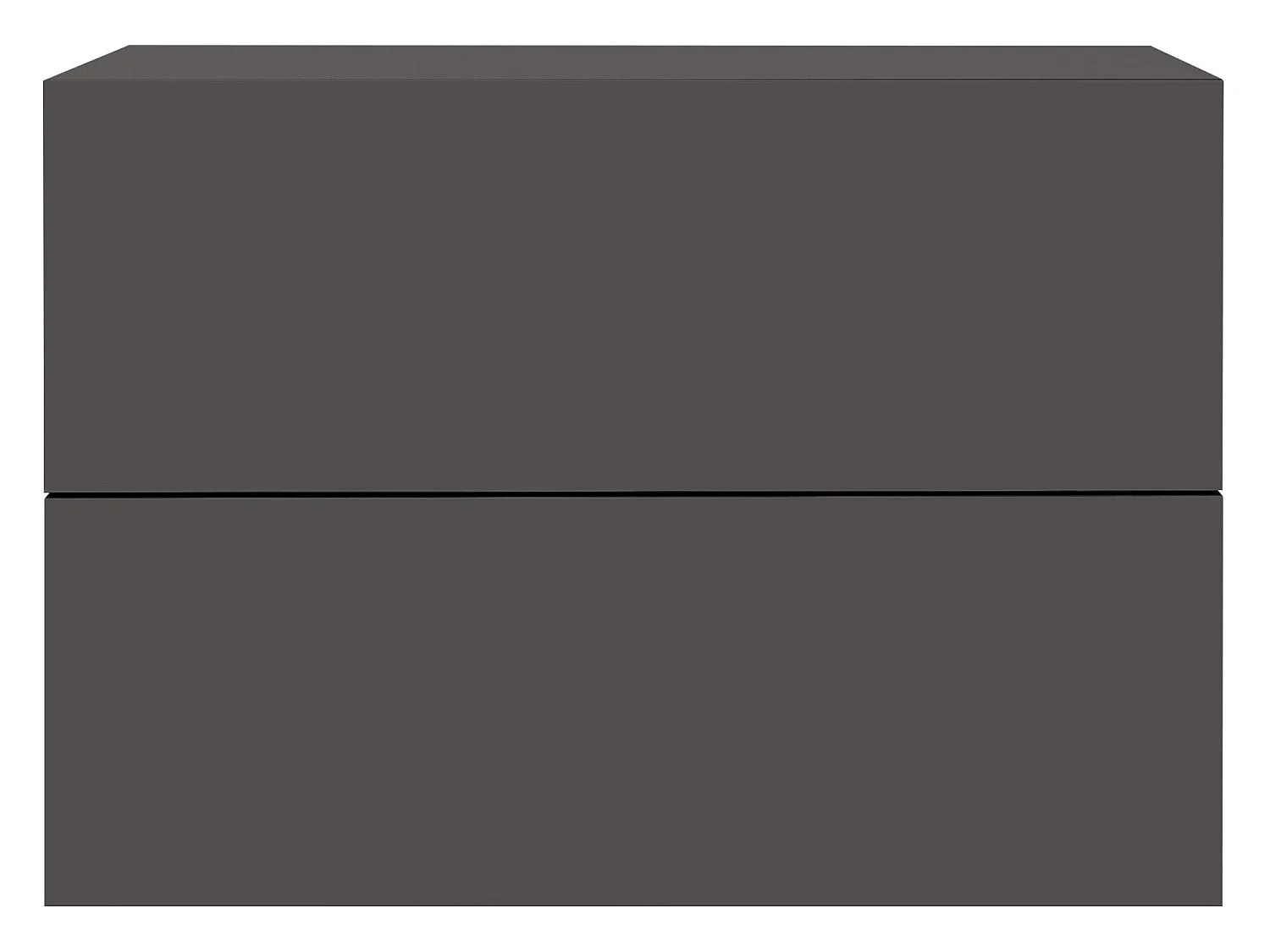 2x Comodino sospeso con 2 cassetti comodino comodino ML-DESIGN