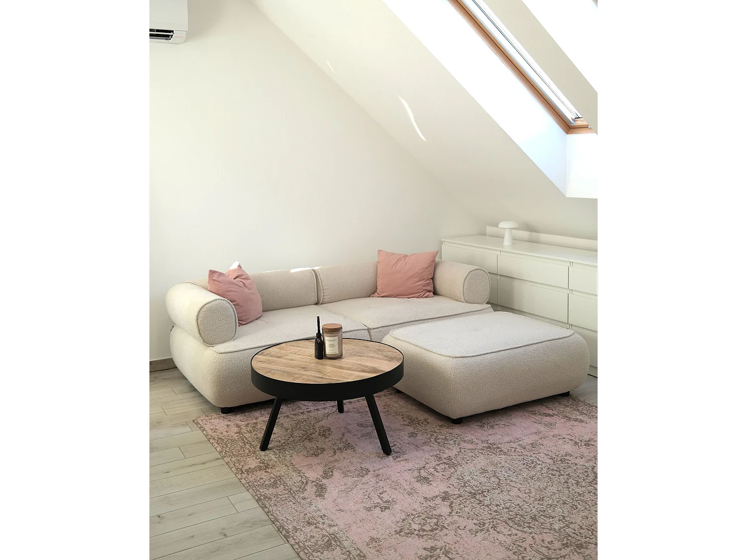 Tapis en coton rose 200 x 300 cm MATARIM