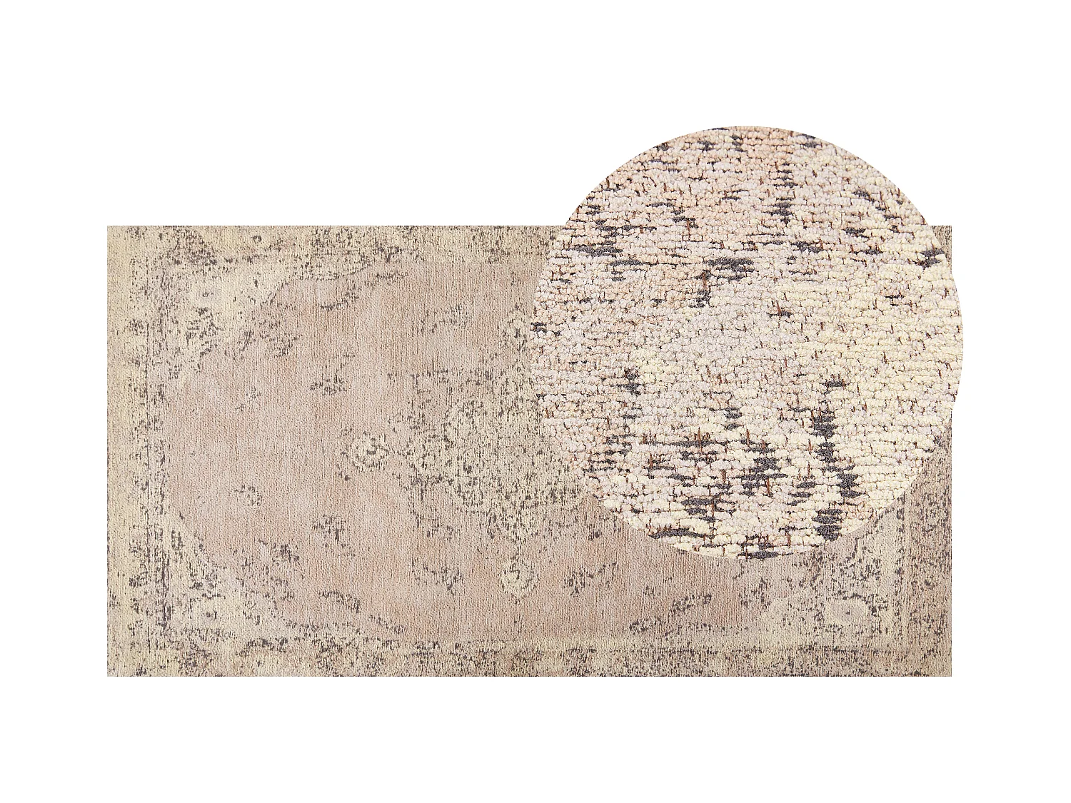 Tapis MATARIM Beige 80 x 150 cm Coton