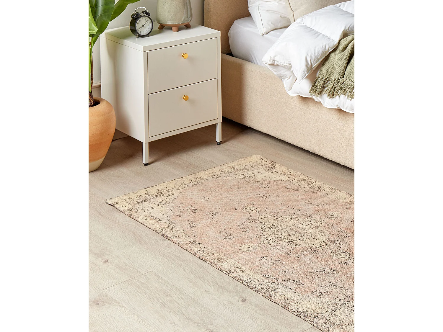 Tapis MATARIM Beige 80 x 150 cm Coton