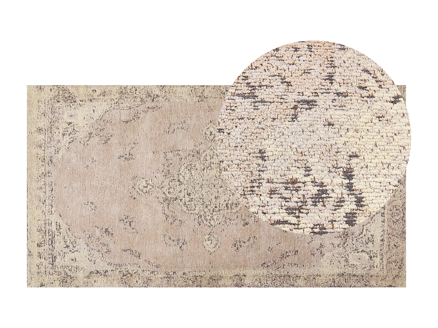 Tapis MATARIM Beige 80 x 150 cm Coton