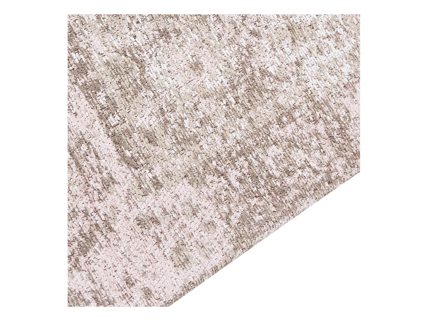 Teppich Baumwolle rosa 80 x 150 cm orientalisches Muster Kurzflor MATARIM