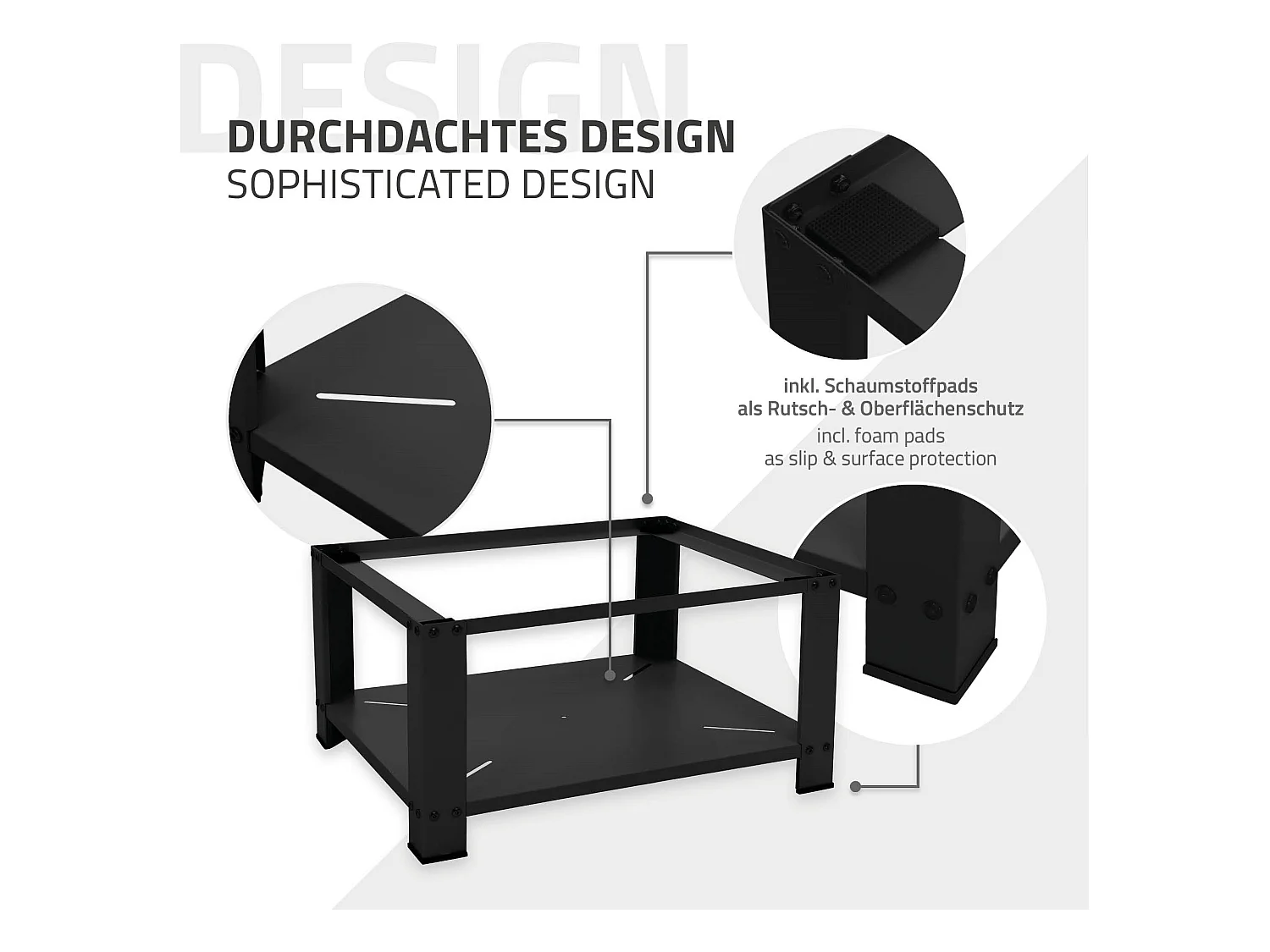 Soporte de elevación Universal para lavadora o secadora blanco  ML-Design