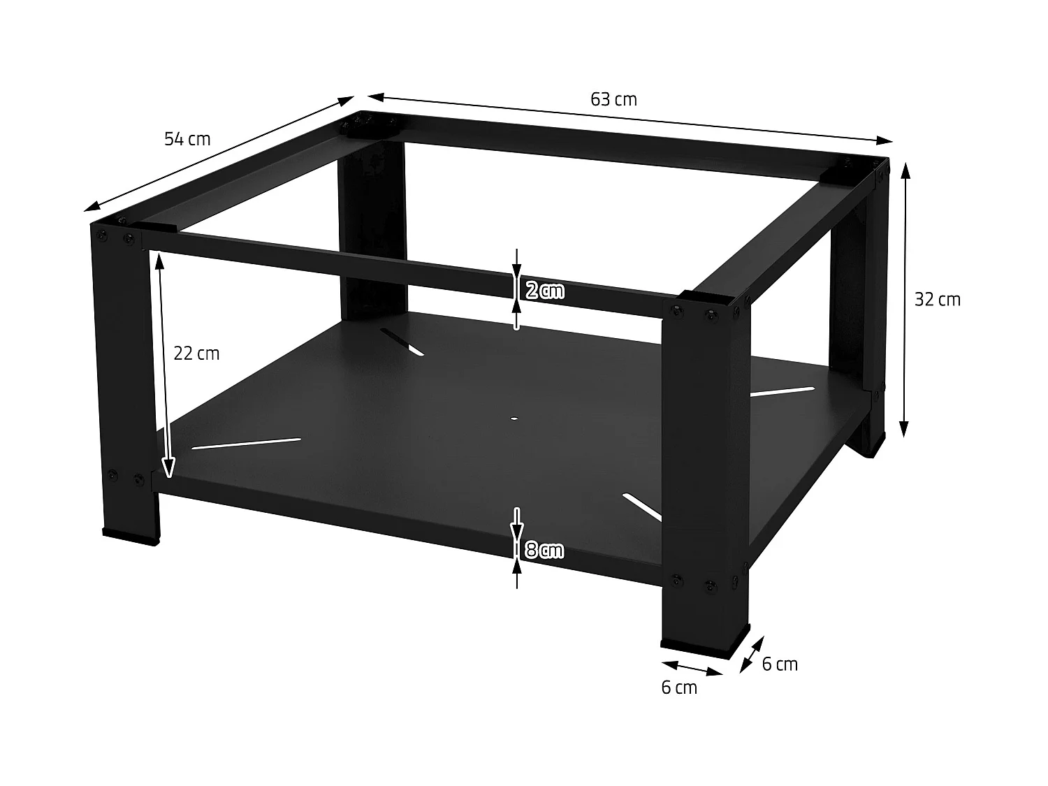 Soporte de elevación Universal para lavadora o secadora blanco  ML-Design