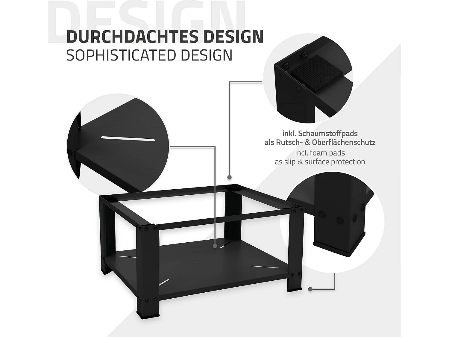 Soporte de elevación Universal para lavadora o secadora blanco  ML-Design