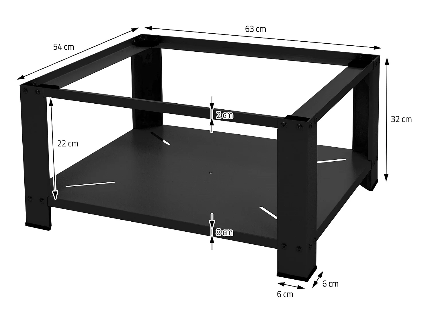 Soporte de elevación Universal para lavadora o secadora blanco  ML-Design