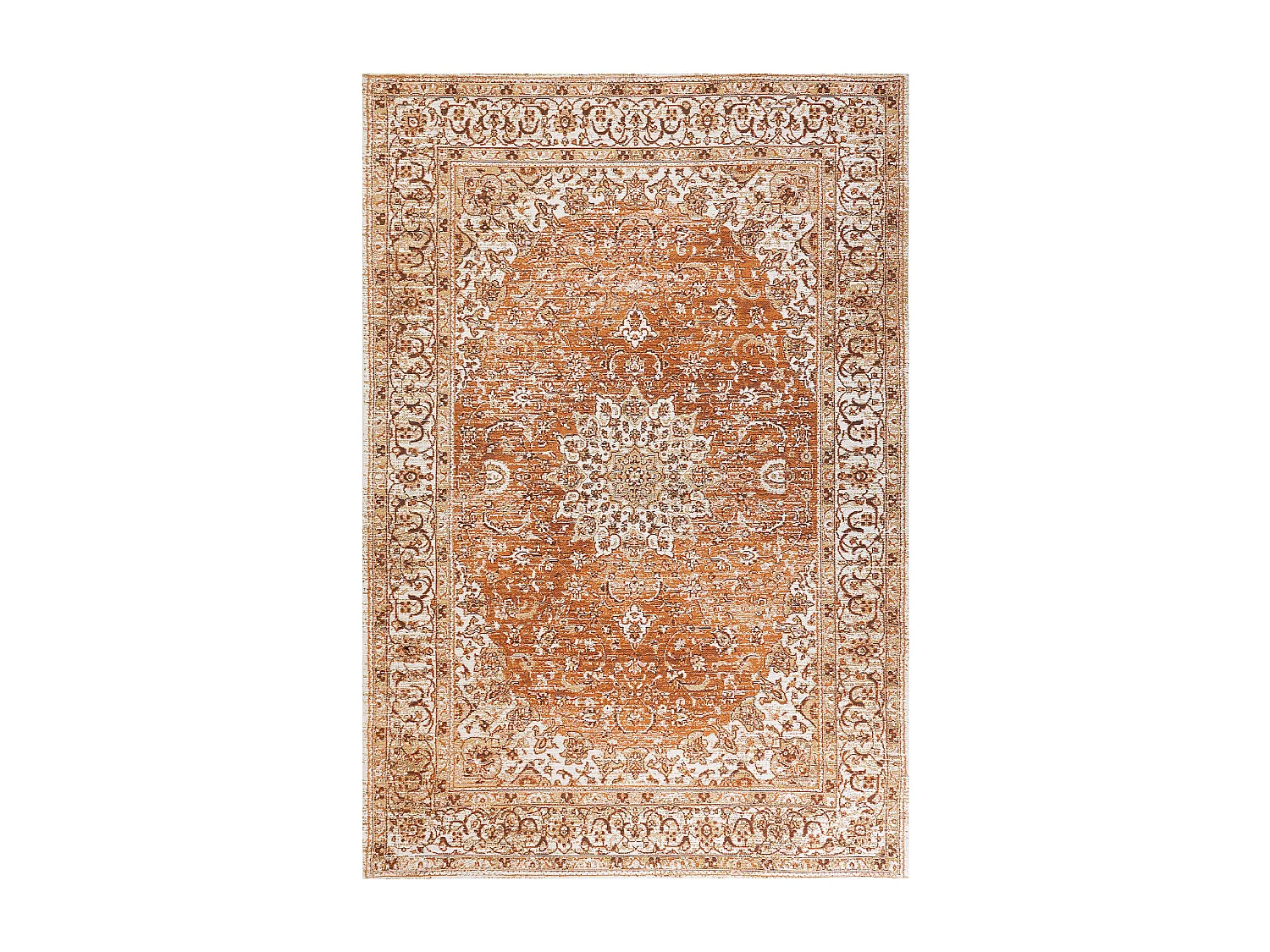 Vloerkleed katoen oranje 160 x 230 cm HAYAT