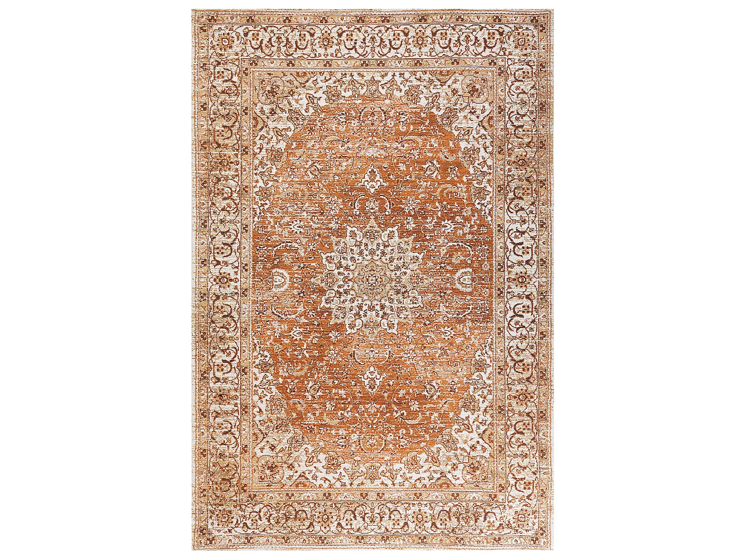 Tapis en coton orange 200 x 300 cm HAYAT