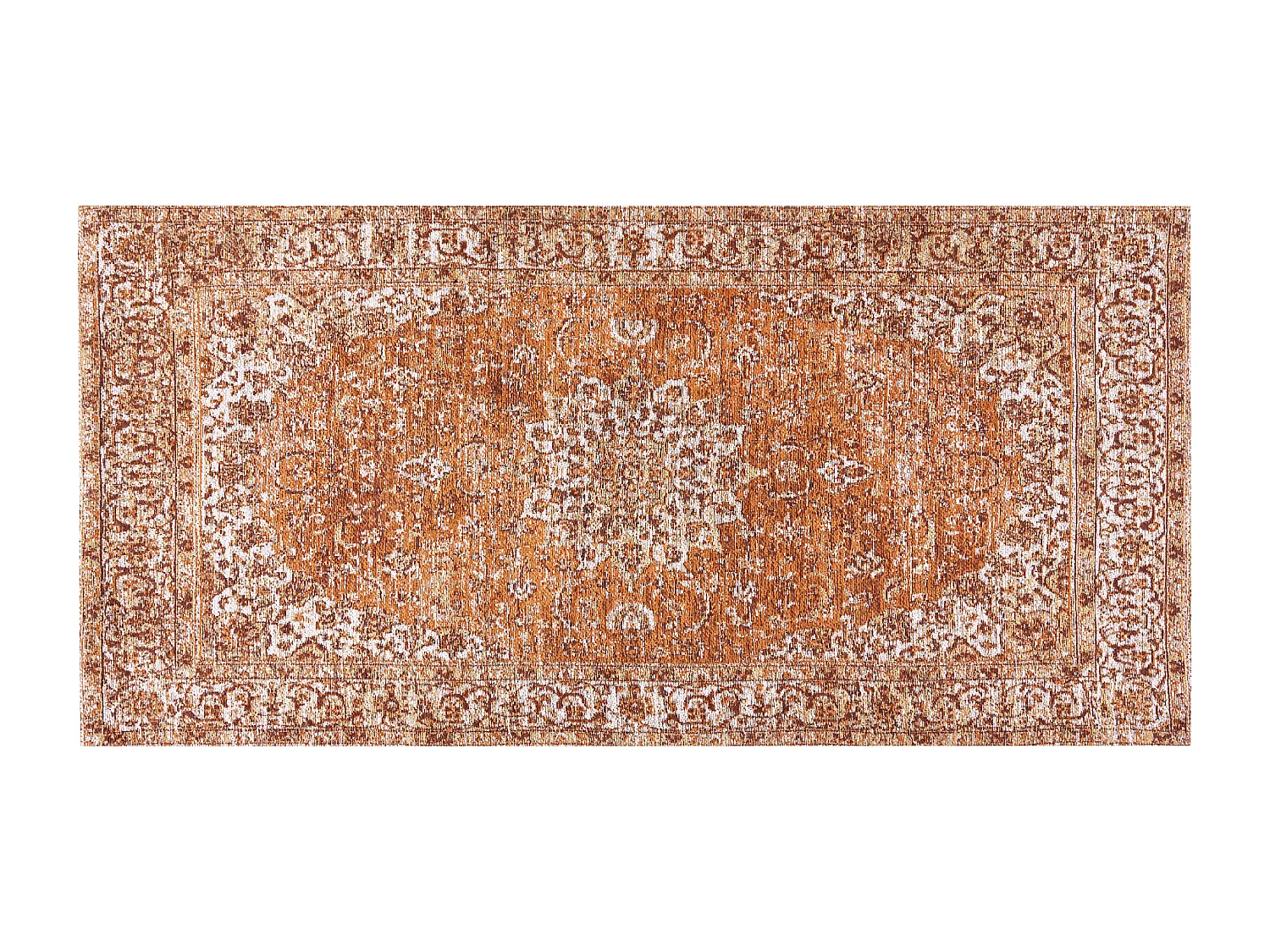 Tappeto cotone arancione 80 x 150 cm HAYAT