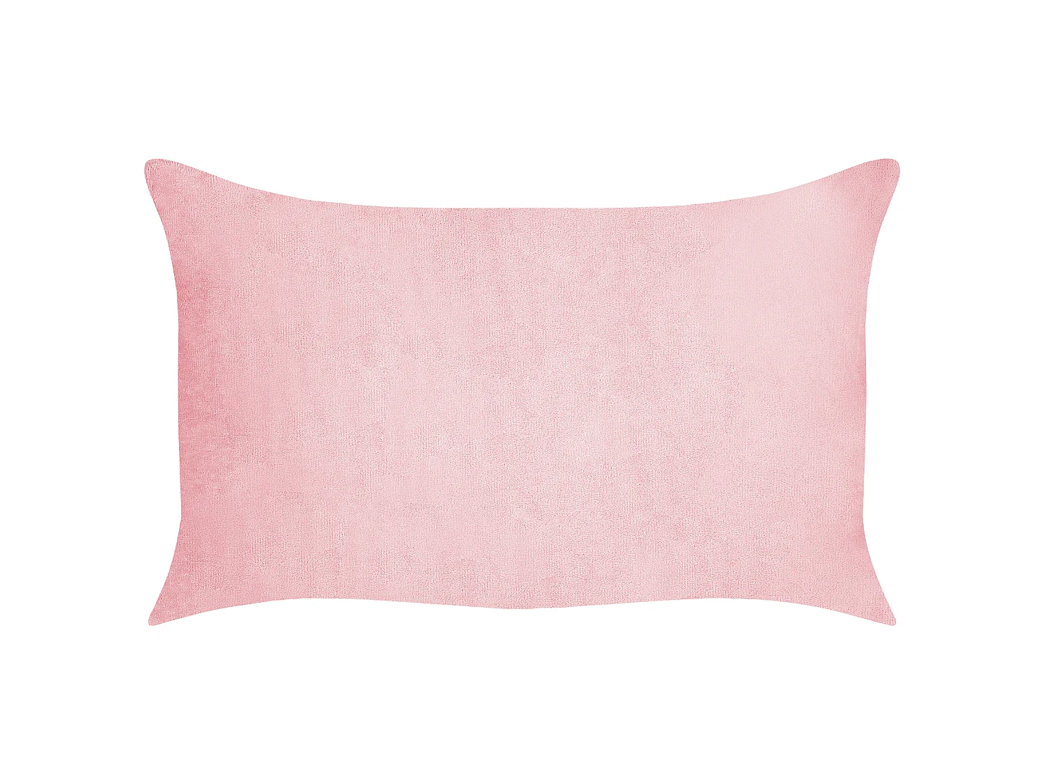 Lot de 2 coussins décoratifs MILLET Velours côtelé 30 x 50 cm Rose Motif géométrique