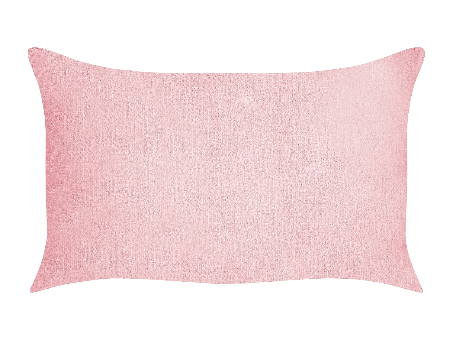 Lot de 2 coussins décoratifs MILLET Velours côtelé 30 x 50 cm Rose Motif géométrique