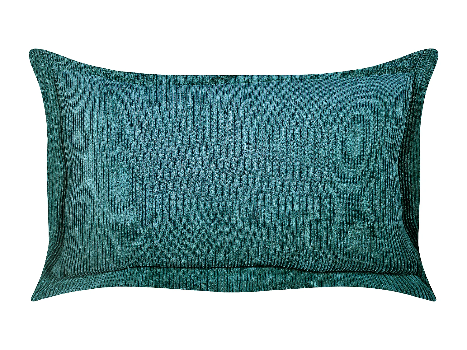 Set aus 2 Cord Kissen Zierkissen 47 x 27 cm Türkis Zinnia