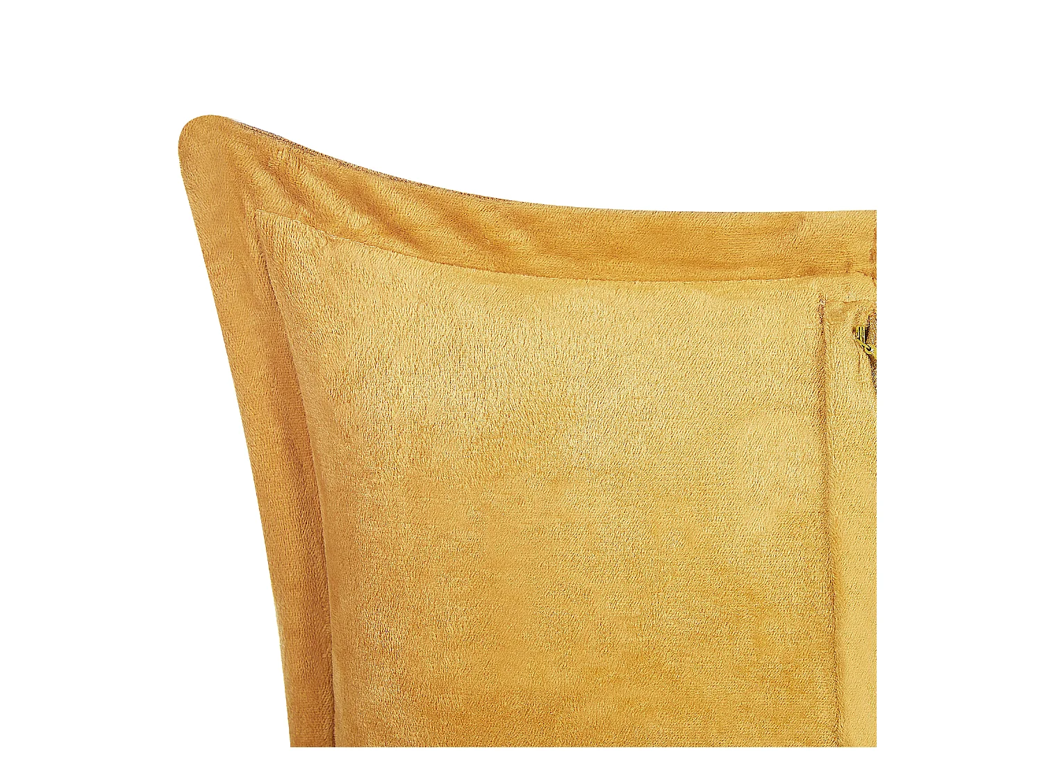 Set van 2 decoratieve kussens ZINNIA Corduroy 47 x 27 cm Mosterdgeel Effen