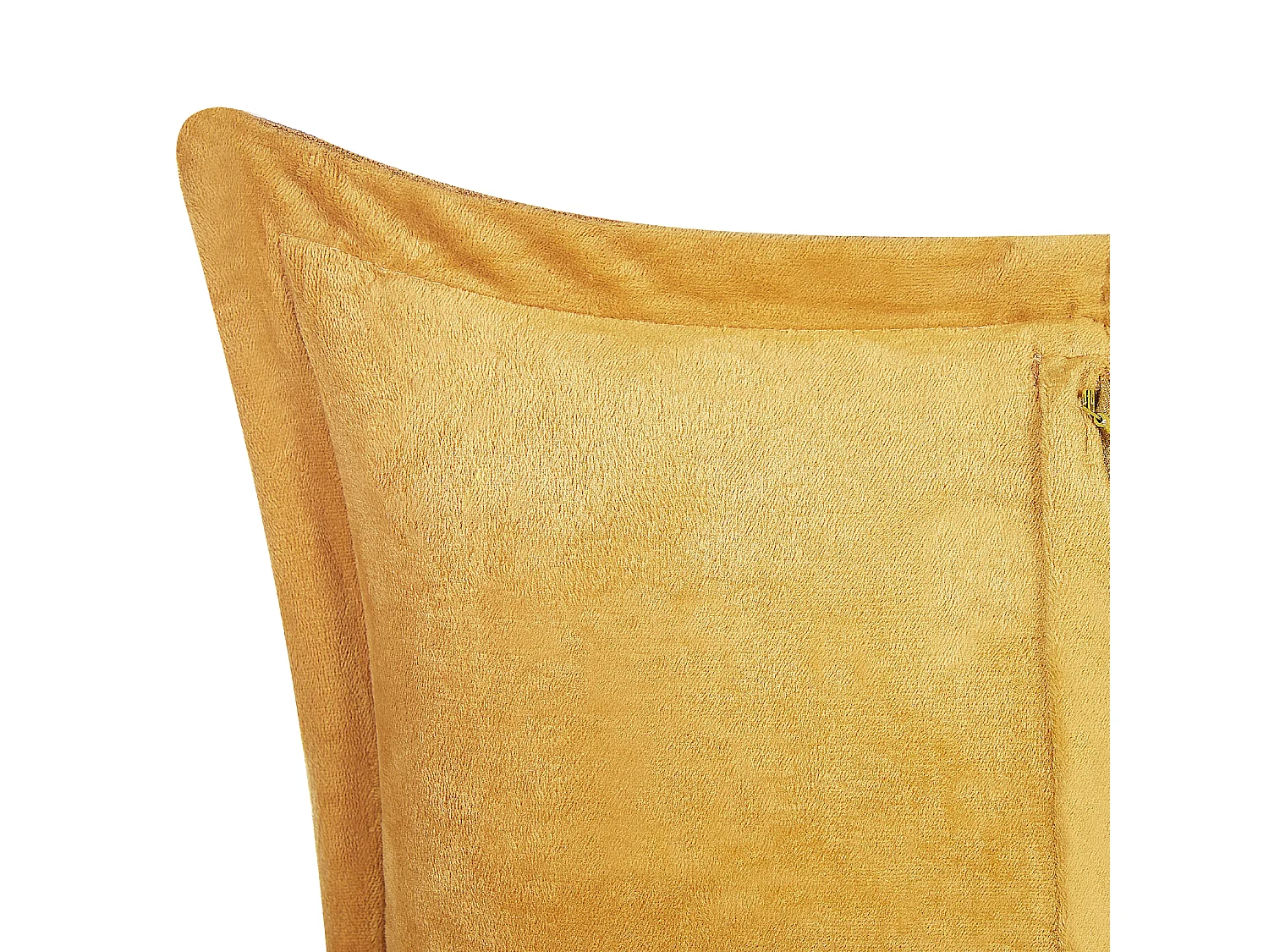 Set van 2 decoratieve kussens ZINNIA Corduroy 47 x 27 cm Mosterdgeel Effen