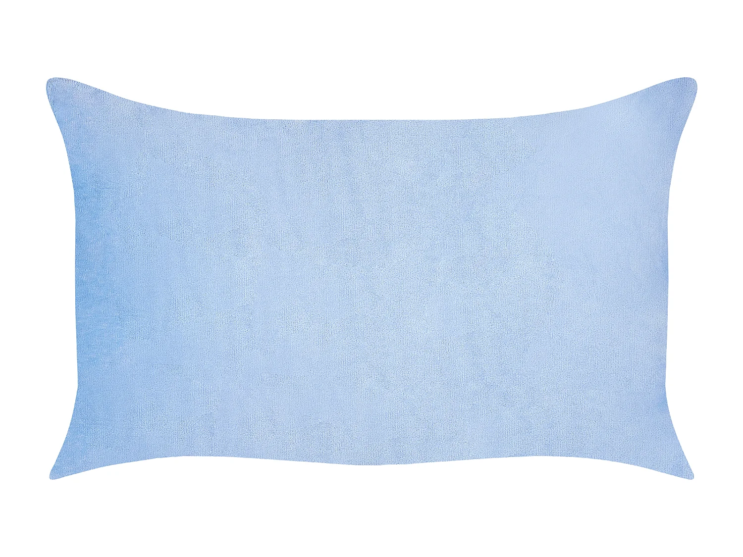 Lot de 2 coussins décoratifs MILLET Velours côtelé 30 x 50 cm Bleu Motif géométrique