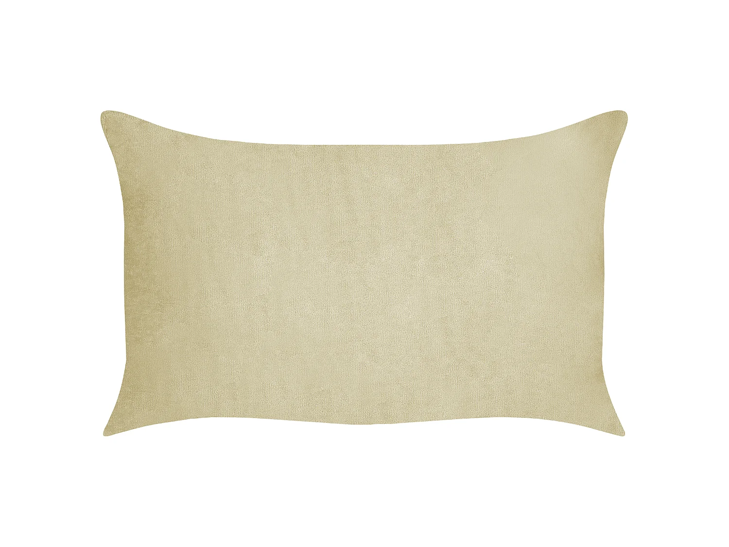Lot de 2 coussins décoratifs MILLET Velours côtelé 30 x 50 cm Vert olive Motif géométrique