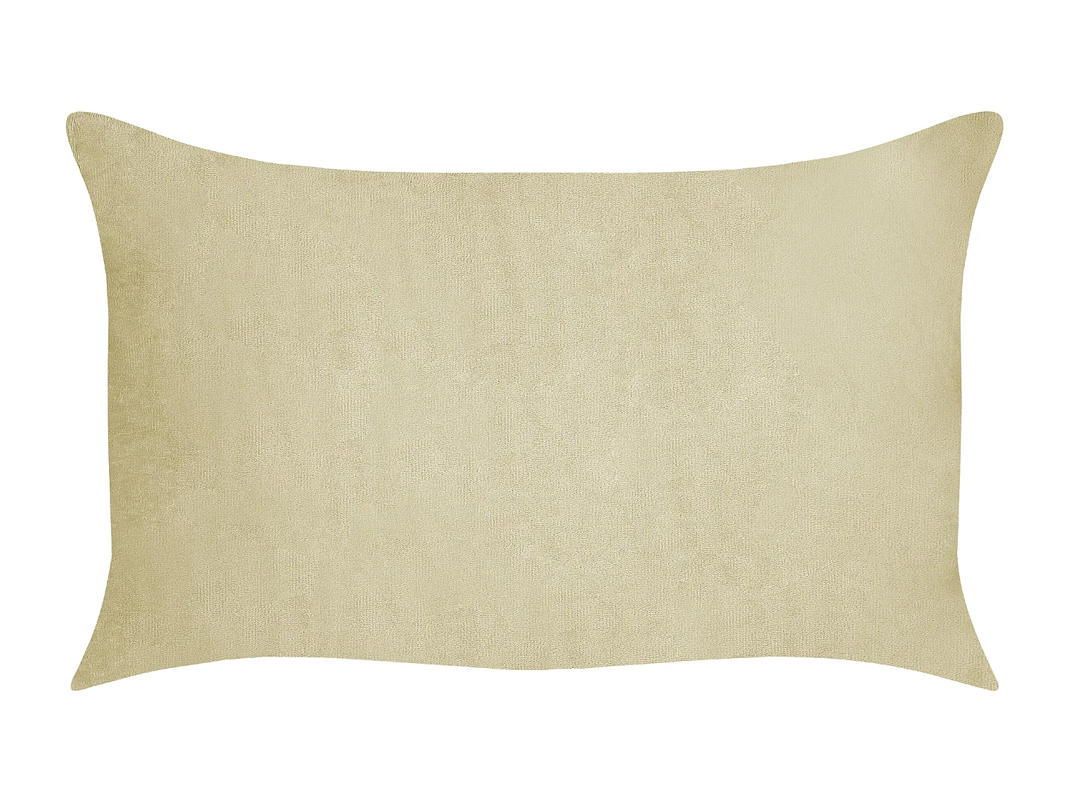 Lot de 2 coussins décoratifs MILLET Velours côtelé 30 x 50 cm Vert olive Motif géométrique