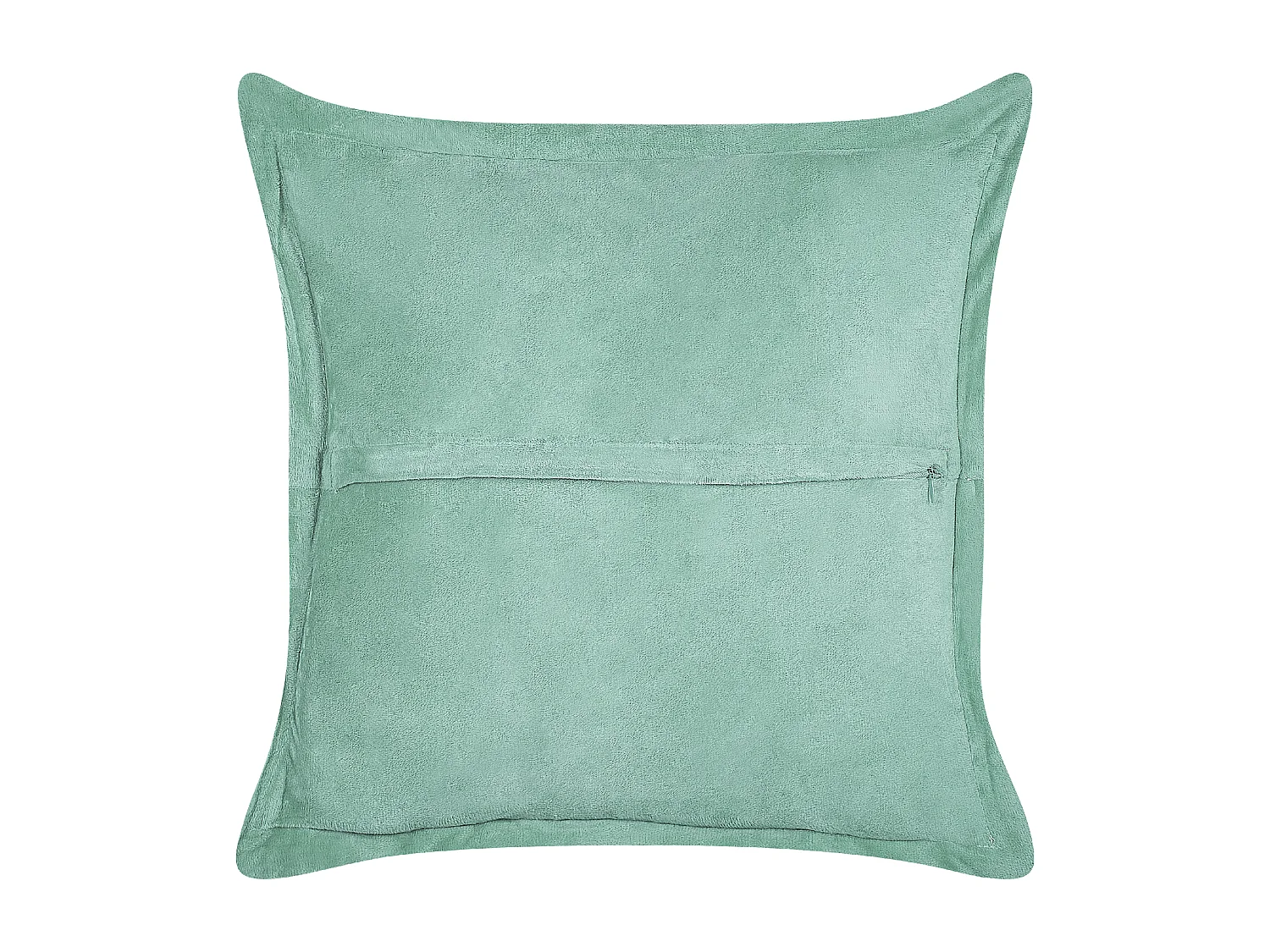 Set van 2 decoratieve kussens ZINNIA Corduroy 43 x 43 cm Lichtgroen Effen