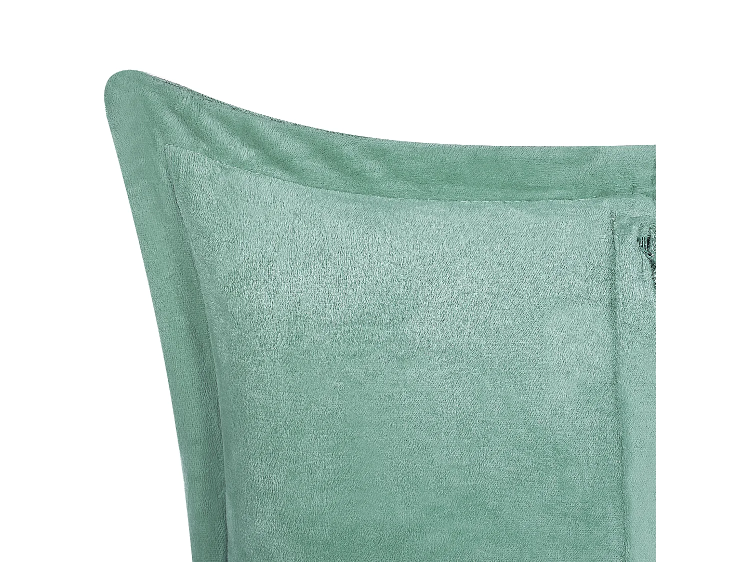 Zestaw 2 poduszek dekoracyjnych ZINNIA Sztruks 43 x 43 cm Jasnozielony Jednolity