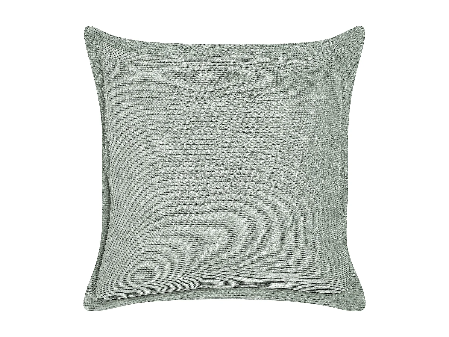 Dekokissen 2er Set ZINNIA Cord 43 x 43 cm Hellgrün Ohne Muster
