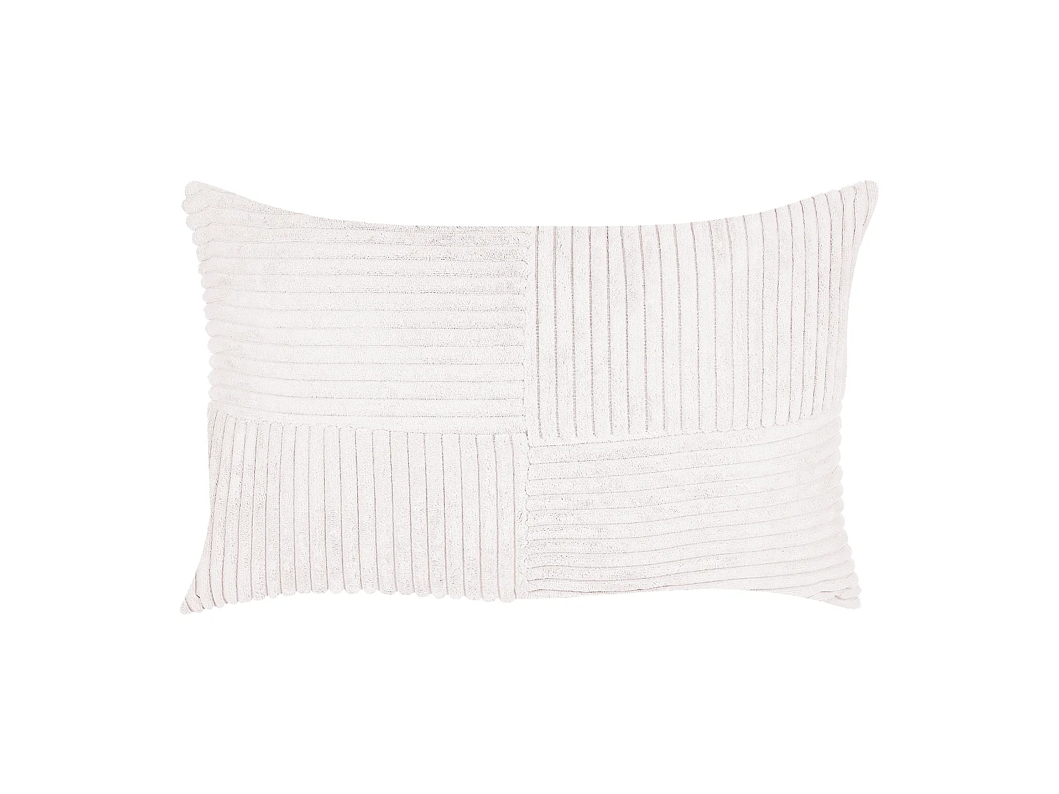 Conjunto de 2 almofadas decorativas MILLET Bombazine 30 x 50 cm Branco creme Padrão geométrico