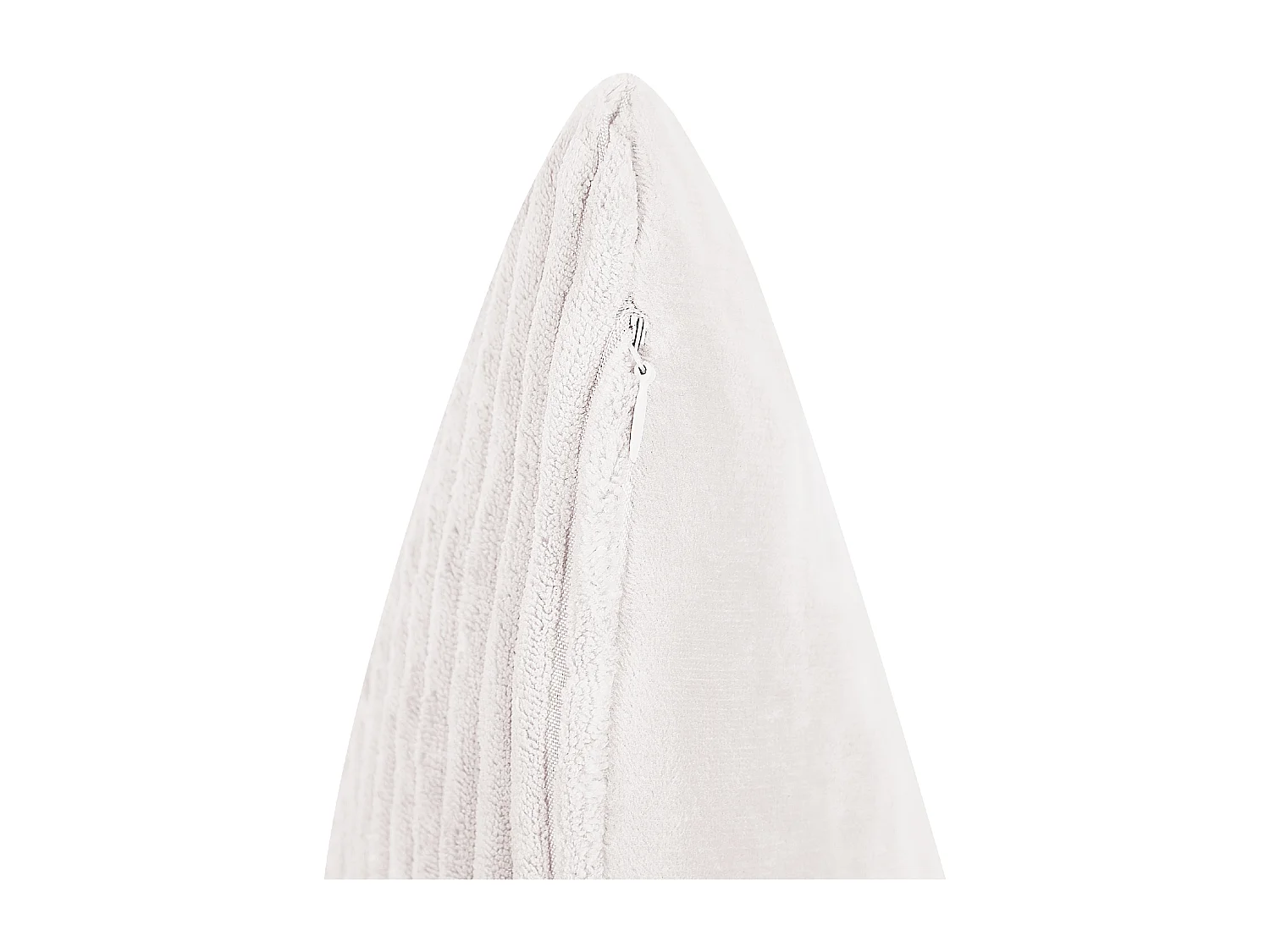 Set van 2 decoratieve kussens MILLET Corduroy 30 x 50 cm Gebroken wit Geometrisch patroon