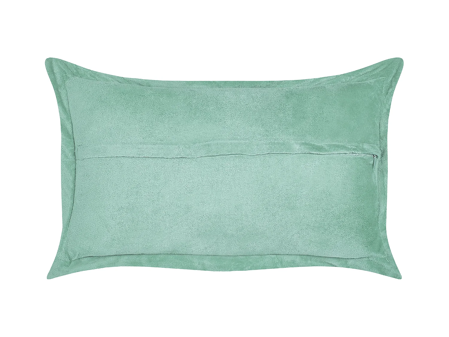 Set van 2 decoratieve kussens ZINNIA Corduroy 47 x 27 cm Lichtgroen Effen