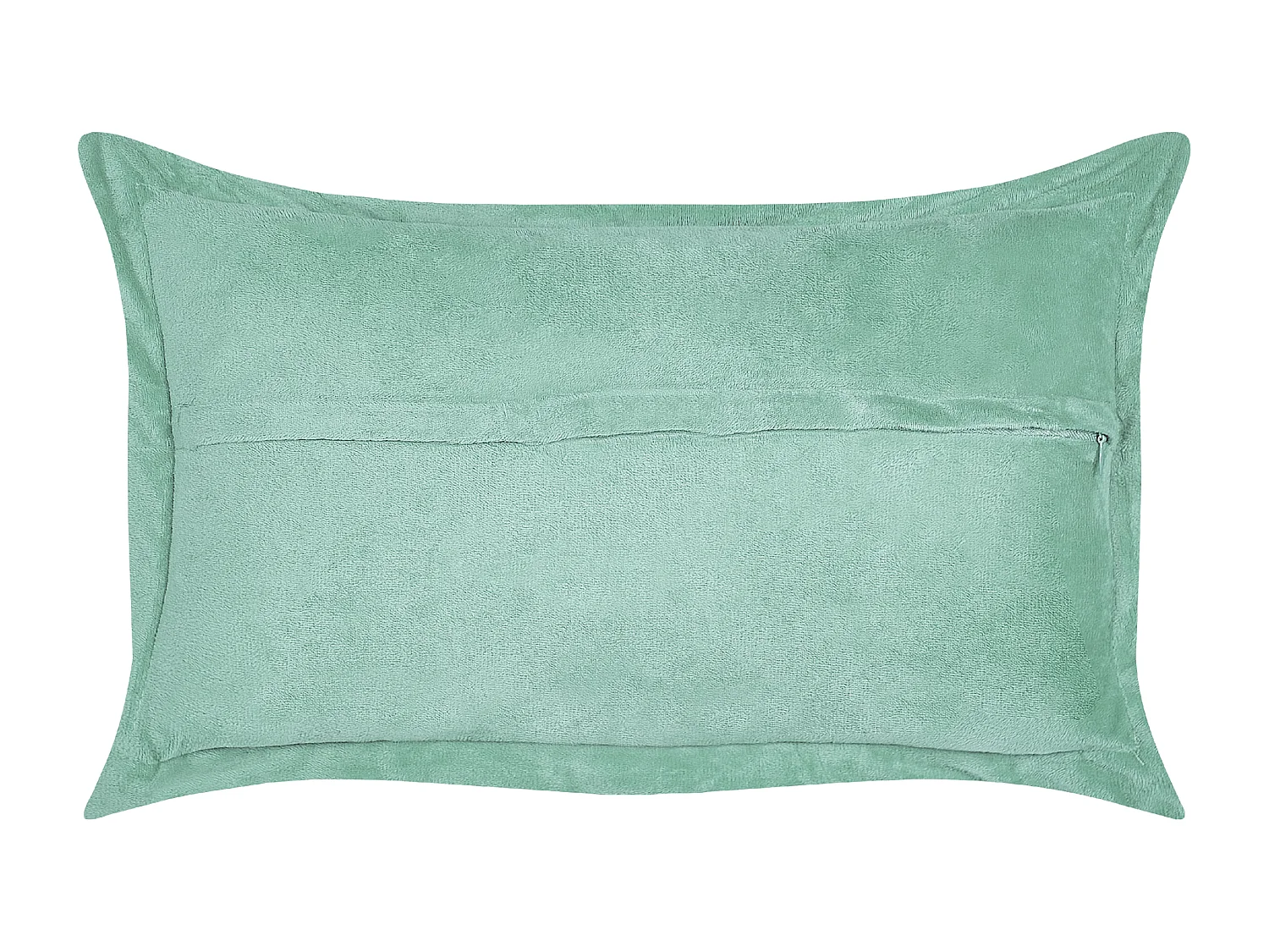 Set van 2 decoratieve kussens ZINNIA Corduroy 47 x 27 cm Lichtgroen Effen