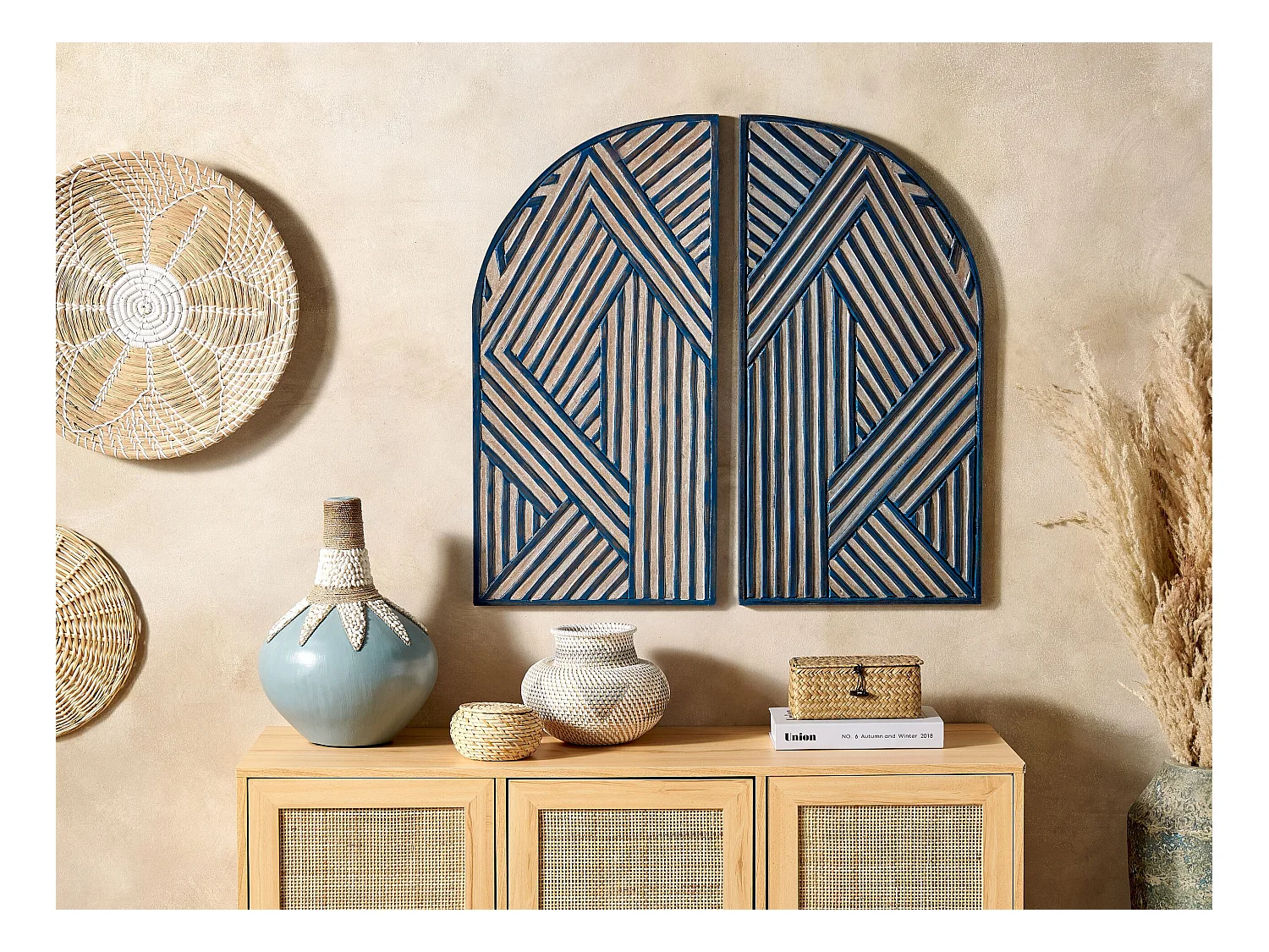 Decorazione da parete OGAN 80 cm Nero