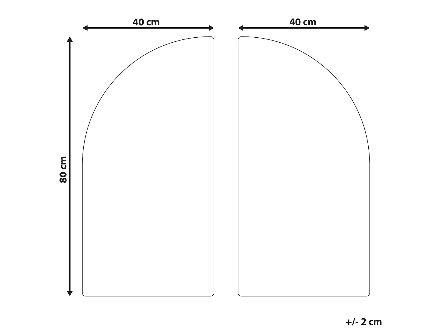 Dekoracja ścienna OGAN 80 cm Czarny