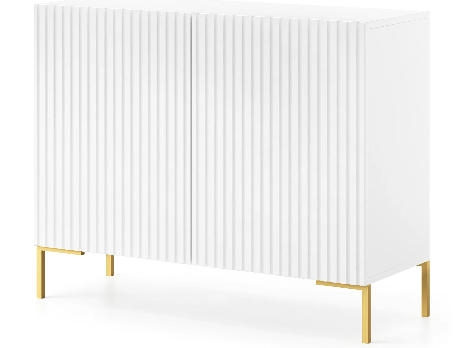 Commode à deux portes - blanc- LAMMELO