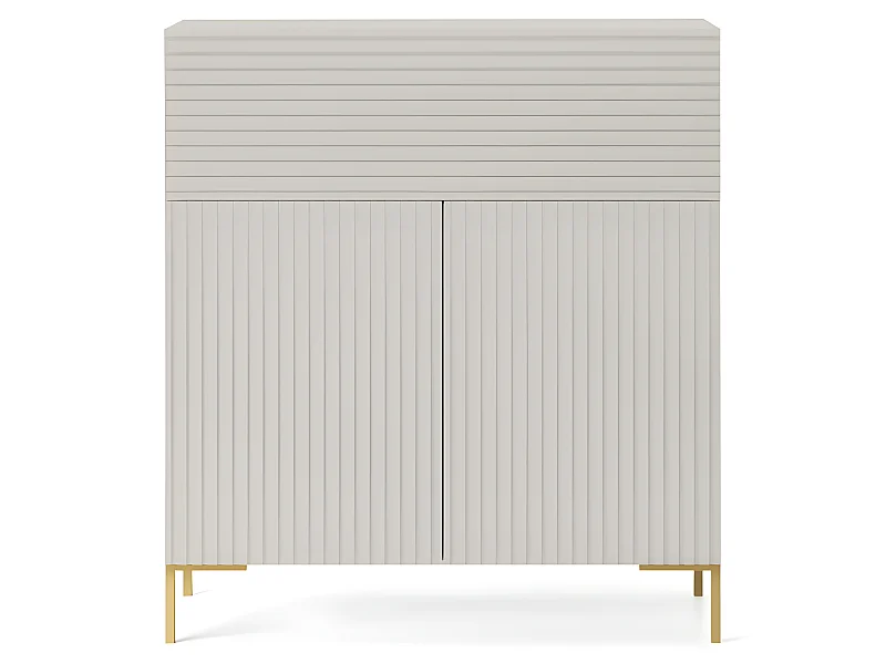 Commode de 92 cm de haut - taupe (gris-beige) - LAMMELO