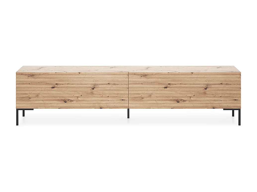 Meuble TV 175 cm - chêne lamelle - LAMMELO