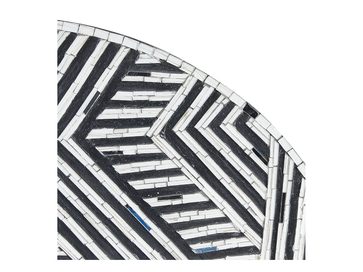 Decoración de pared MANDAU Vidrio 76 cm Negro