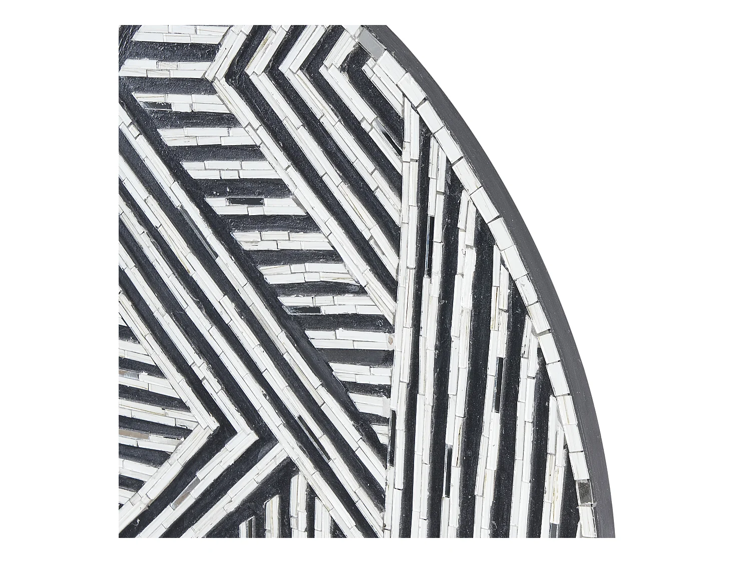 Decoración de pared MANDAU Vidrio 76 cm Negro