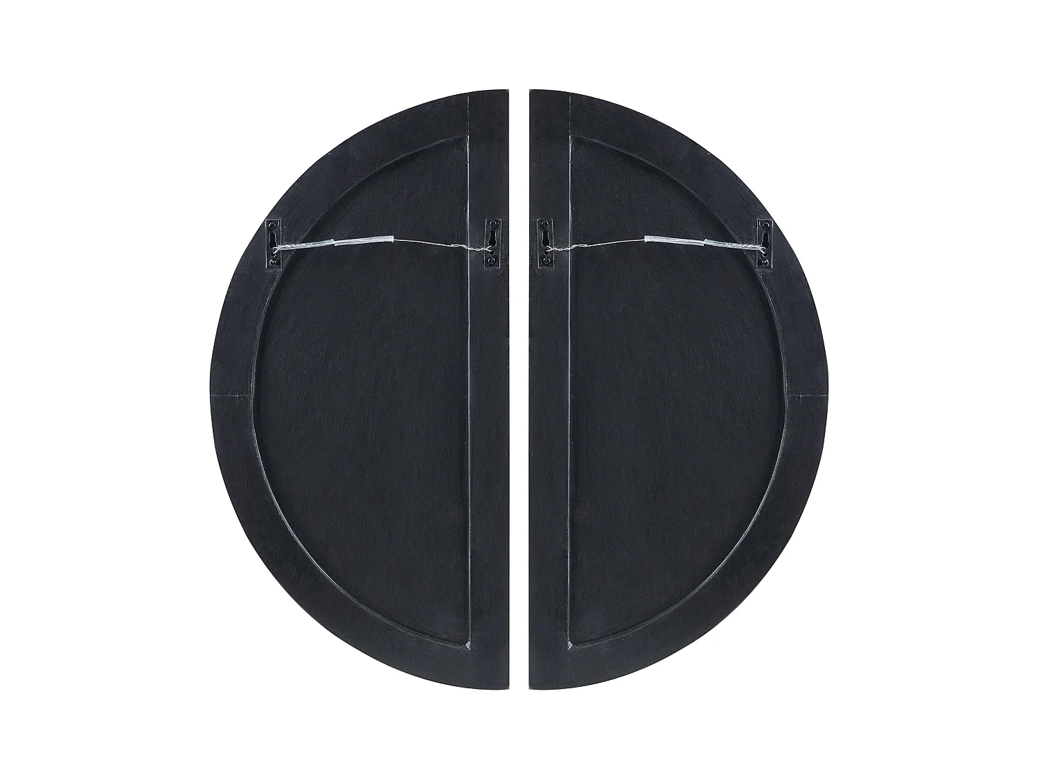 Decoración de pared MANDAU Vidrio 76 cm Negro
