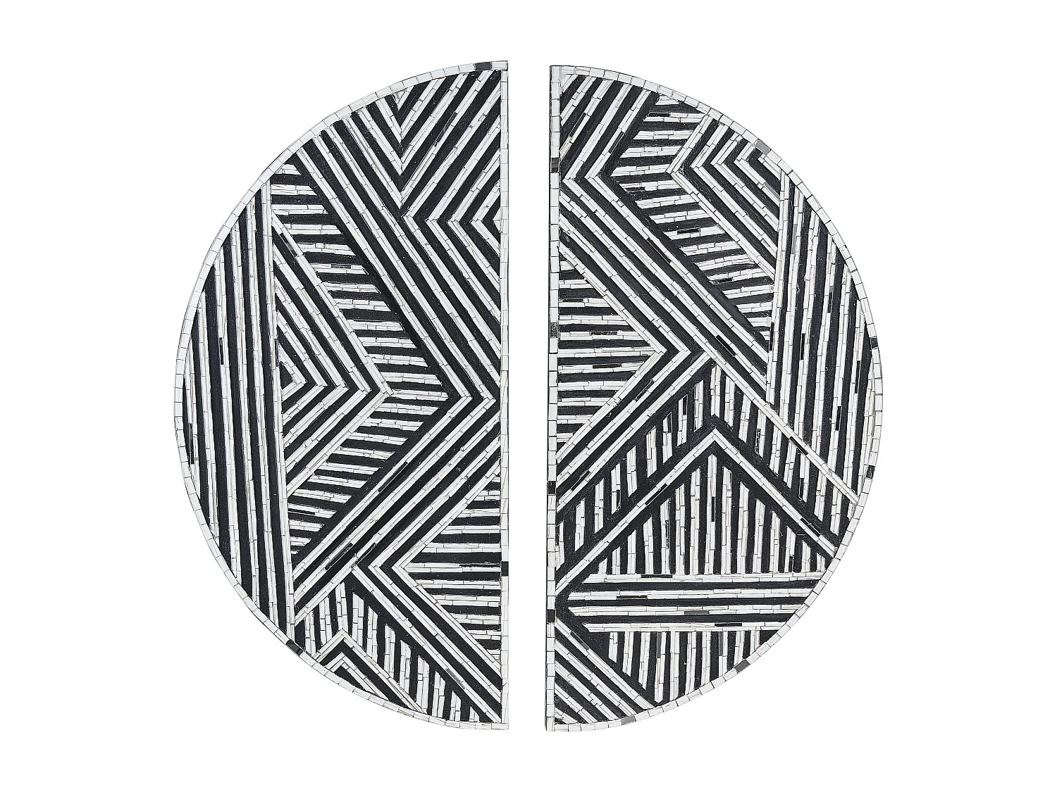 Décoration murale MANDAU Verre 76 cm Noir