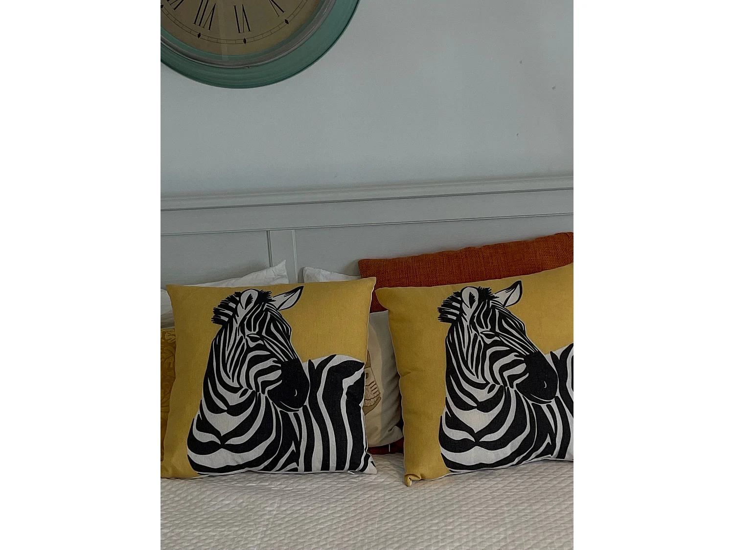 Dekokissen 2er Set MANKETTI 45 x 45 cm Gelb Tiermuster
