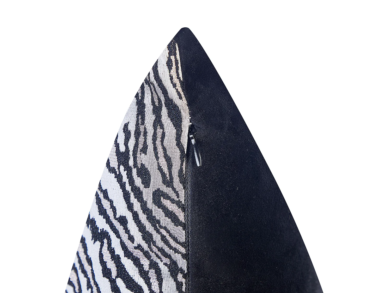 Lot de 2 coussins décoratifs MANETTI 45 x 45 cm Noir/blanc Motif animal