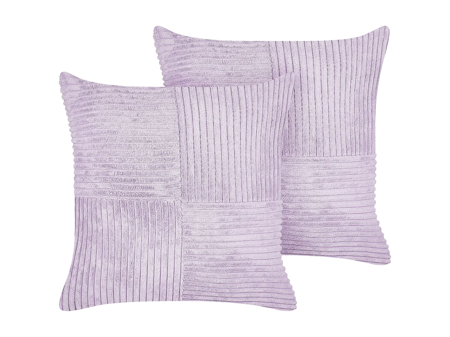 Conjunto de 2 almofadas decorativas MILLET Bombazine 43 x 43 cm Violeta Padrão geométrico