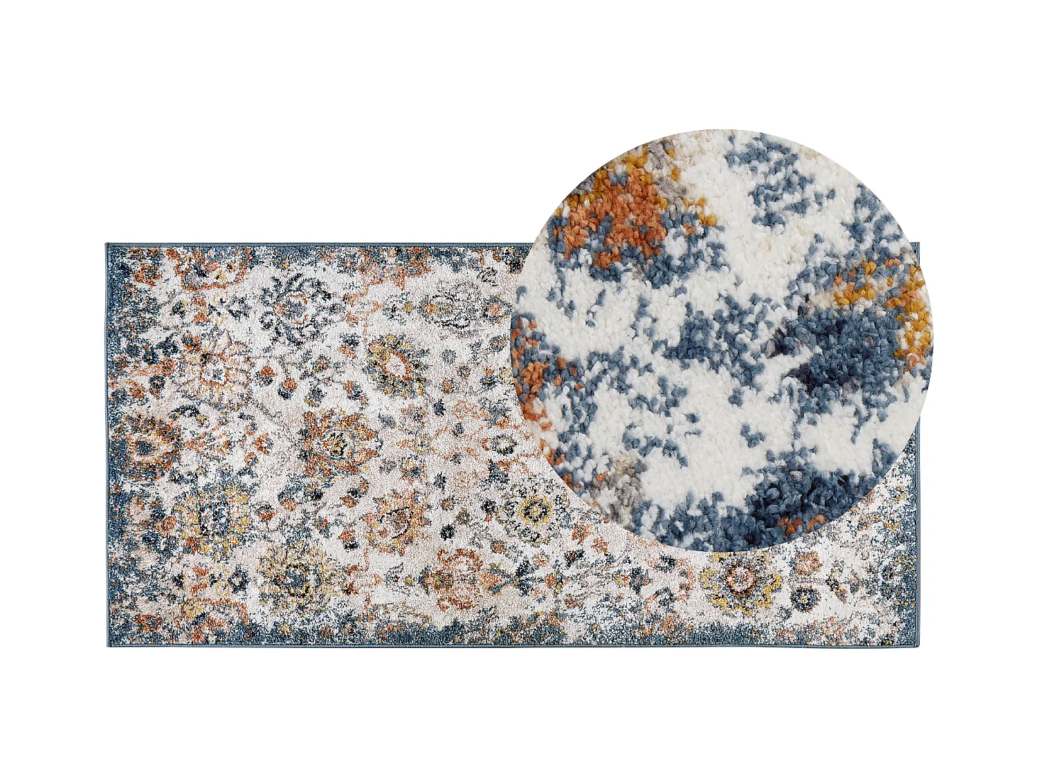 Vloerkleed polypropyleen meerkleurig 80 x 150 cm AKORI