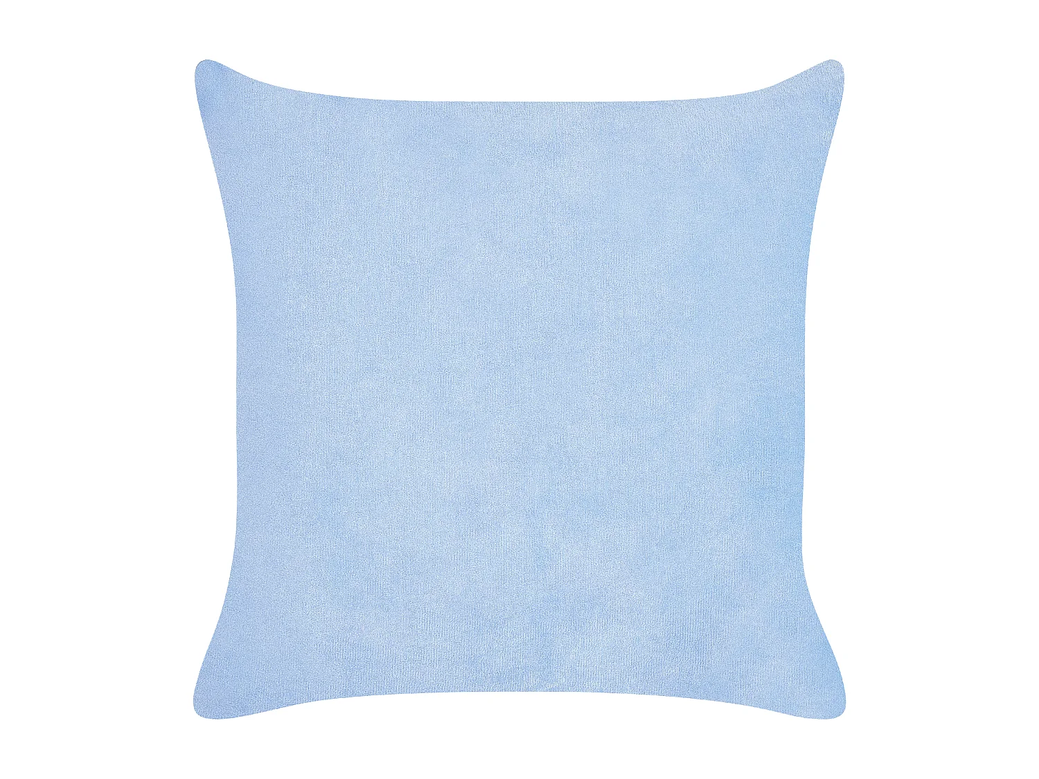 Lot de 2 coussins décoratifs MILLET Velours côtelé 43 x 43 cm Bleu Motif géométrique