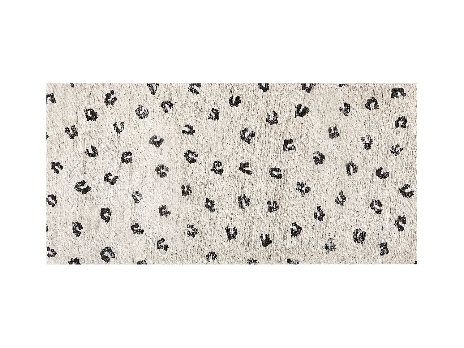 Vloerkleed katoen beige 80 x 150 cm AFIS