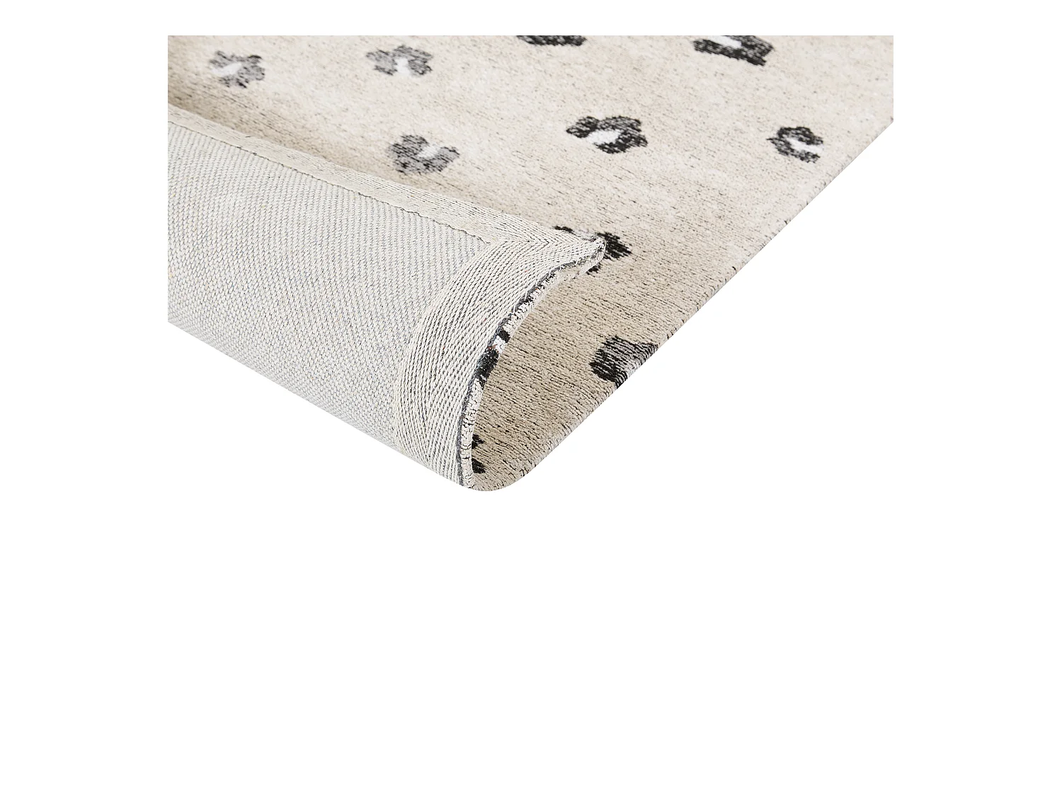 Vloerkleed katoen beige 80 x 150 cm AFIS