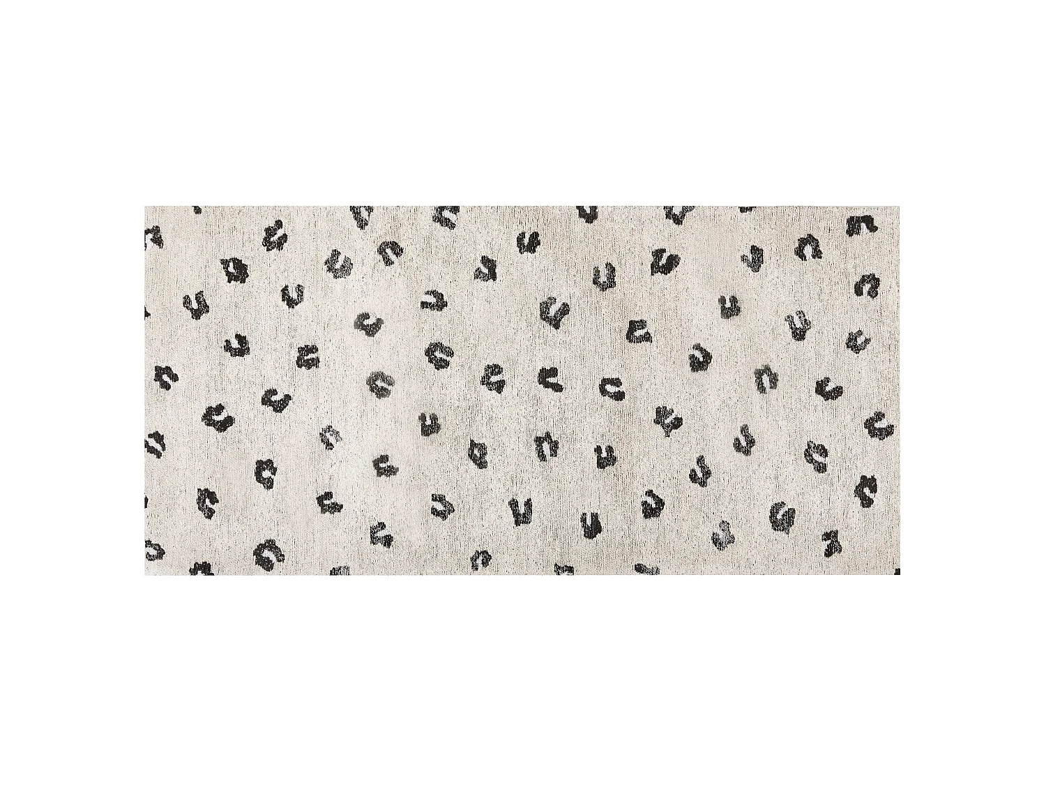 Vloerkleed katoen beige 80 x 150 cm AFIS