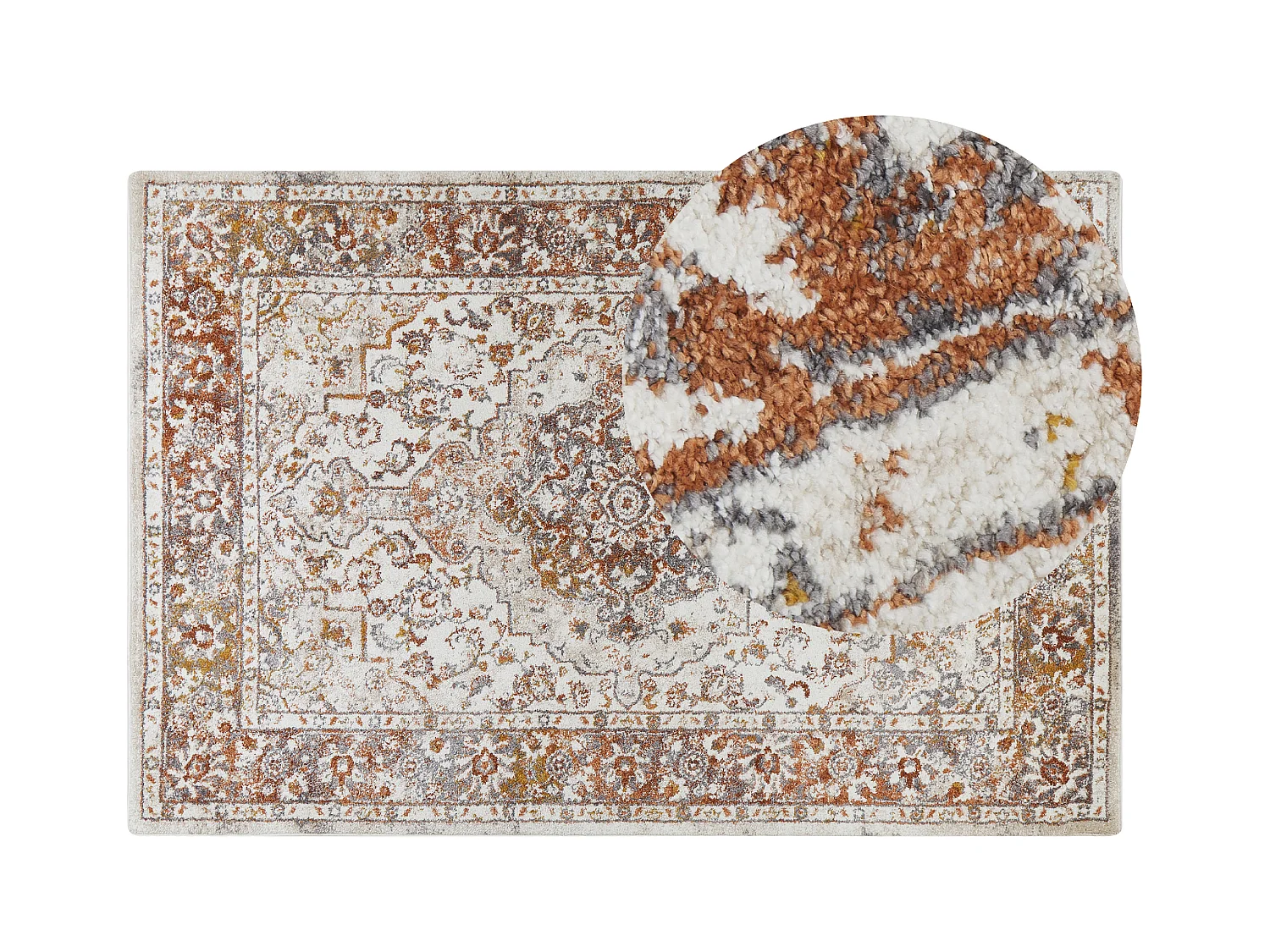 Tapis beige et marron 200 x 300 cm VAYK