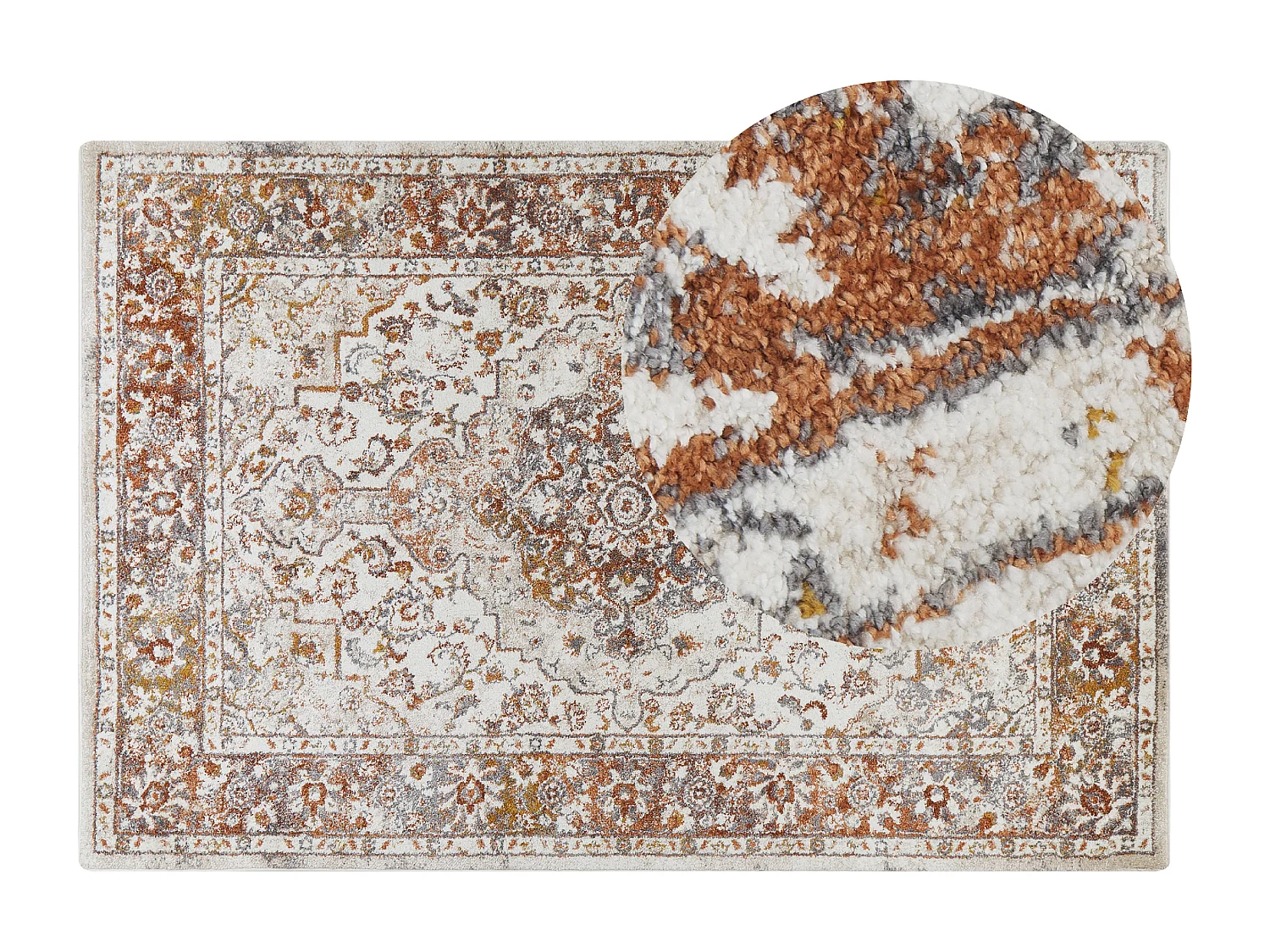 Tapis beige et marron 200 x 300 cm VAYK