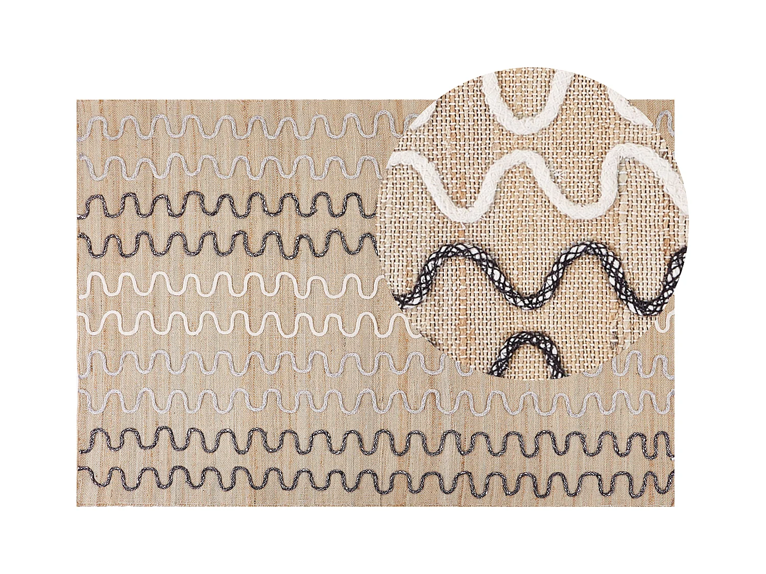 Tappeto SOGUT 140 x 200 cm Iuta Beige