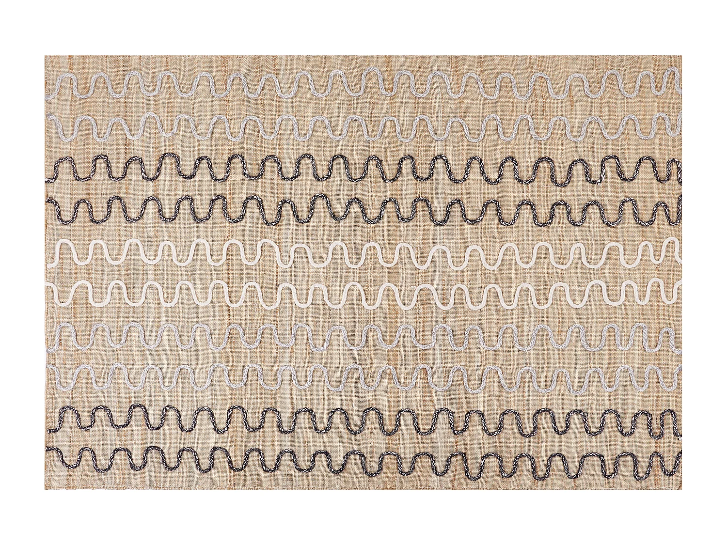 Vloerkleed SOGUT 140 x 200 cm Jute Beige
