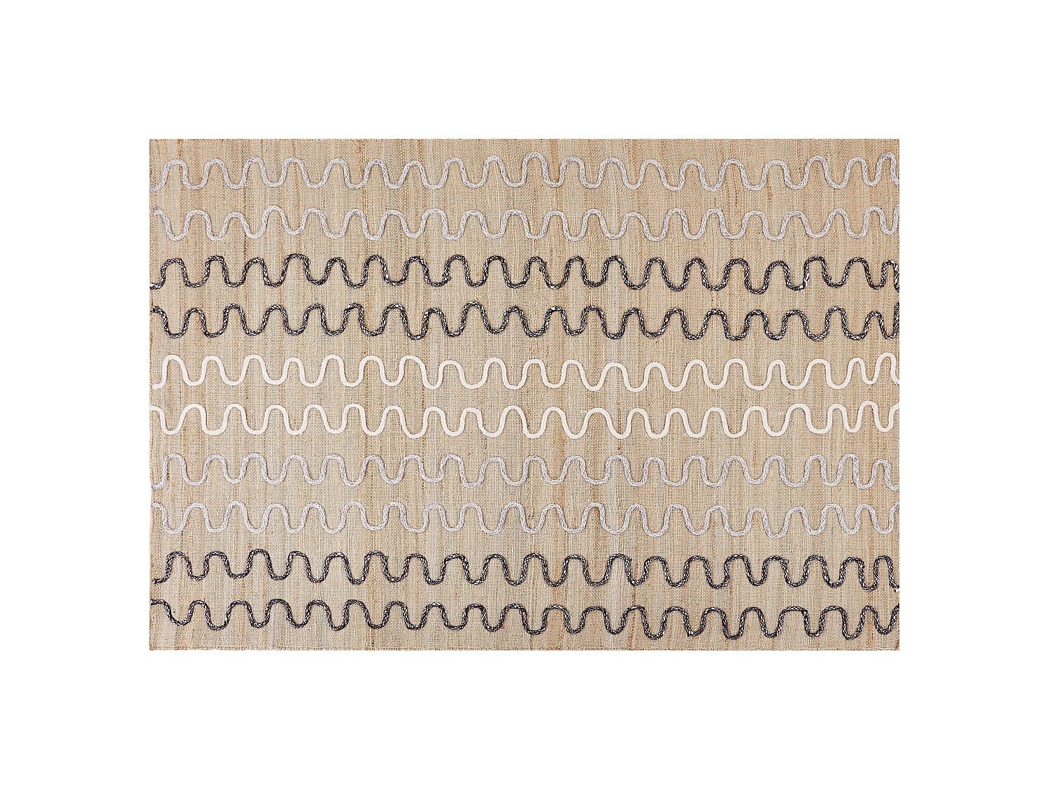 Teppich SOGUT 140 x 200 cm Jute Beige